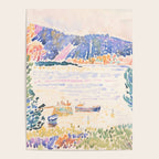 Cap NeÌgre by Henri-Edmond Cross 1909 French Cottage Mountain Country and Farmhouse Aesthetic Poster Gallery Image 4