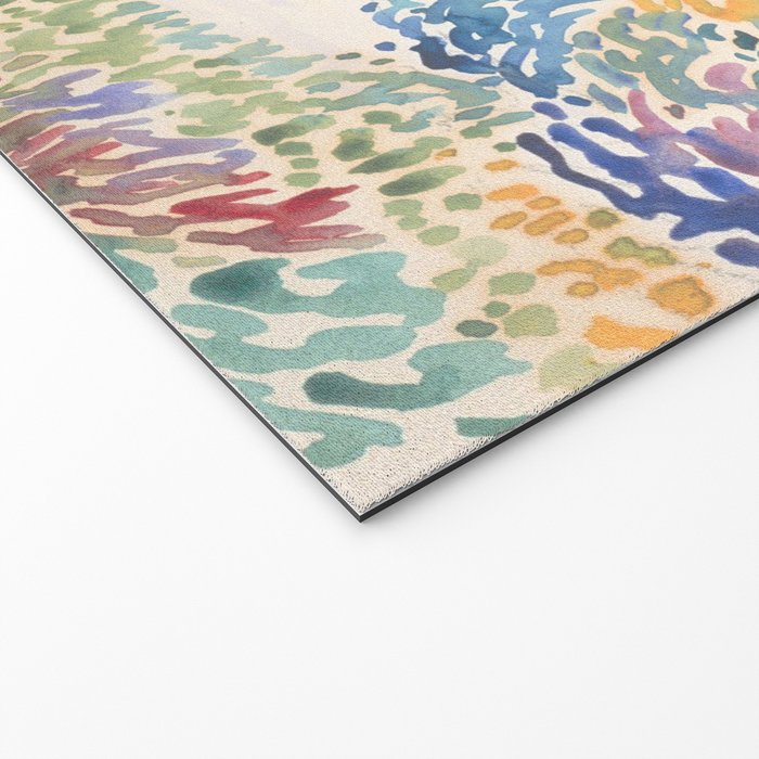 Cap NeÌgre by Henri-Edmond Cross 1909 French Cottage Mountain Country and Farmhouse Aesthetic Welcome Mat Gallery Image 2