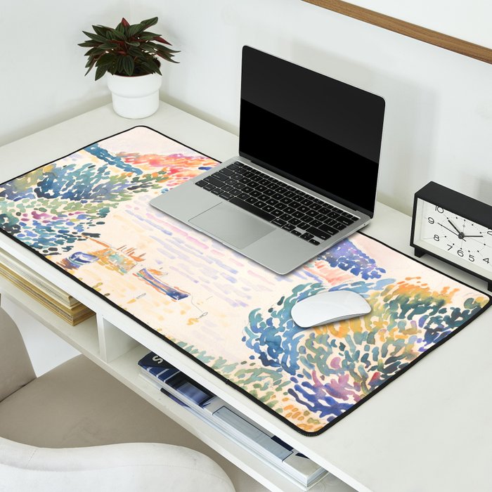 Cap NeÌgre by Henri-Edmond Cross 1909 French Cottage Mountain Country and Farmhouse Aesthetic Desk Mat Gallery Image 2