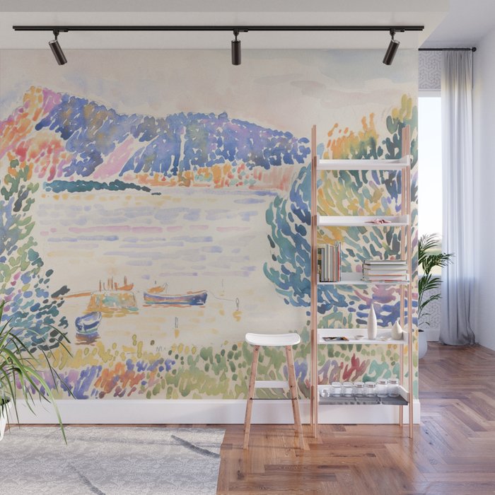 Cap NeÌgre by Henri-Edmond Cross 1909 French Cottage Mountain Country and Farmhouse Aesthetic Wall Mural Gallery Image 1