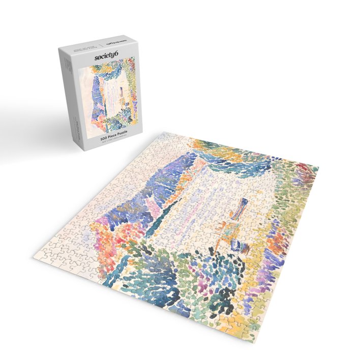 Cap NeÌgre by Henri-Edmond Cross 1909 French Cottage Mountain Country and Farmhouse Aesthetic Jigsaw Puzzle Gallery Image 2