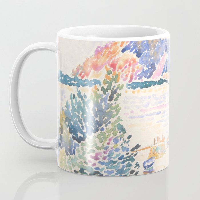 Cap NeÌgre by Henri-Edmond Cross 1909 French Cottage Mountain Country and Farmhouse Aesthetic Coffee Mug Gallery Image 3
