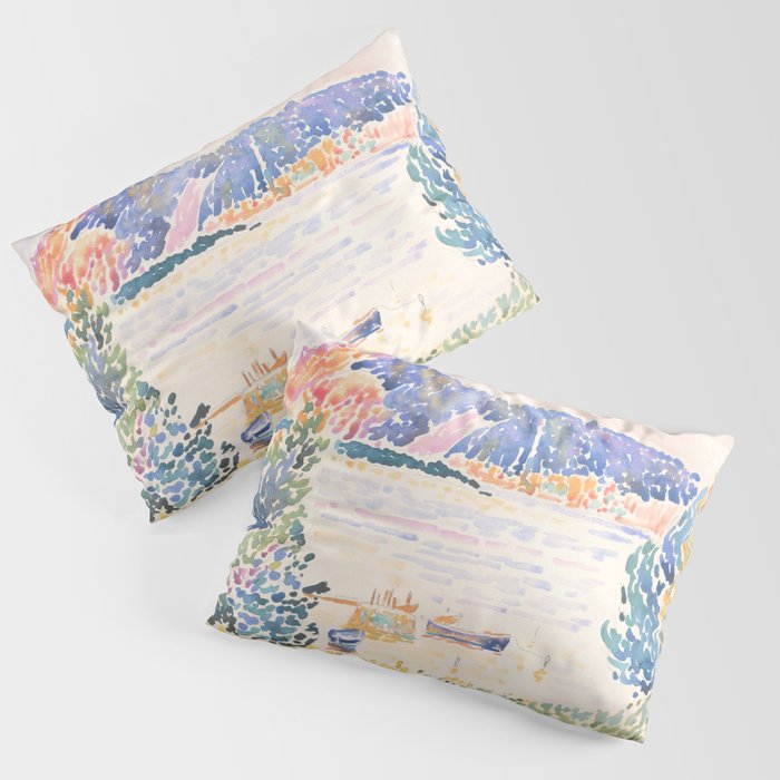 Cap NeÌgre by Henri-Edmond Cross 1909 French Cottage Mountain Country and Farmhouse Aesthetic Pillow Sham Gallery Image 3