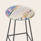 Cap NeÌgre by Henri-Edmond Cross 1909 French Cottage Mountain Country and Farmhouse Aesthetic Stool Gallery Image 2