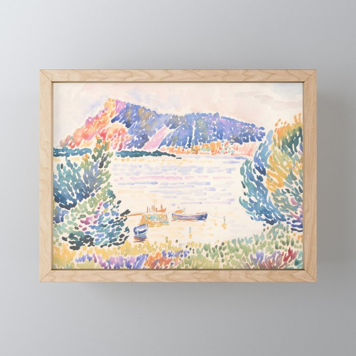 Cap NeÌgre by Henri-Edmond Cross 1909 French Cottage Mountain Country and Farmhouse Aesthetic Mini Art Print Gallery Image 1