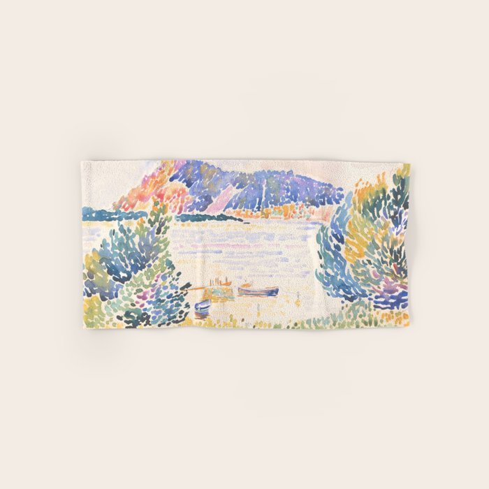 Cap NeÌgre by Henri-Edmond Cross 1909 French Cottage Mountain Country and Farmhouse Aesthetic Towels Gallery Image 1