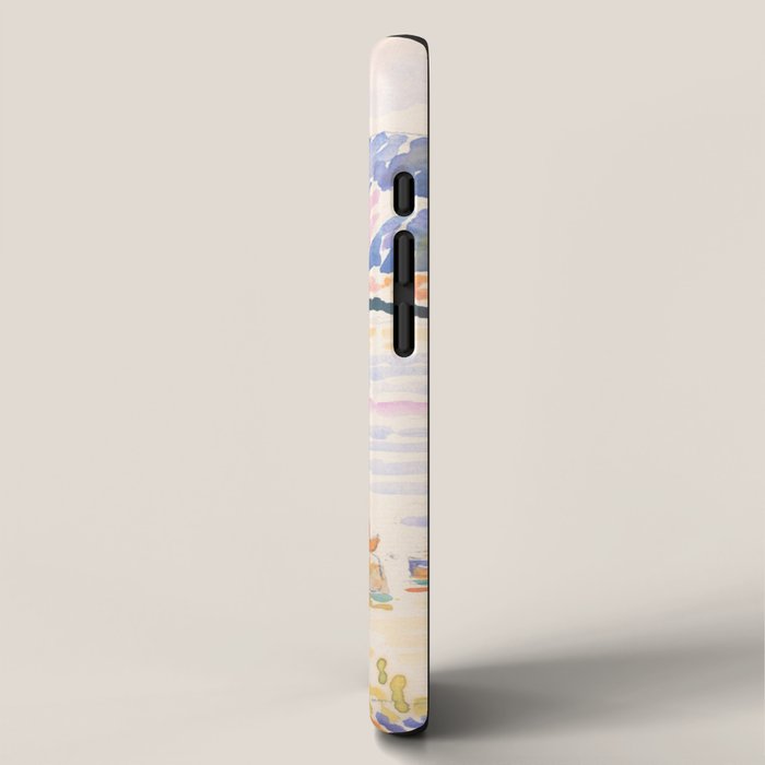 Cap NeÌgre by Henri-Edmond Cross 1909 French Cottage Mountain Country and Farmhouse Aesthetic iPhone Case Gallery Image 2