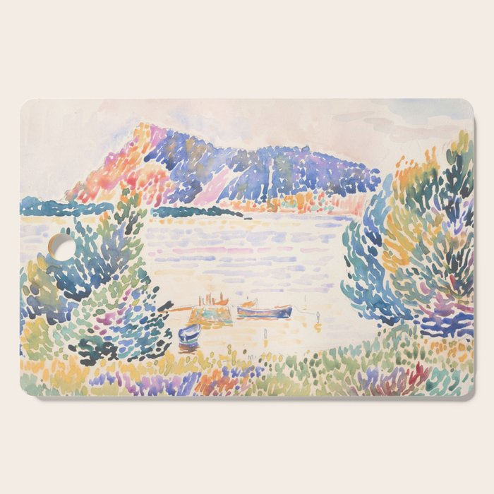 Cap NeÌgre by Henri-Edmond Cross 1909 French Cottage Mountain Country and Farmhouse Aesthetic Cutting Board Gallery Image 1