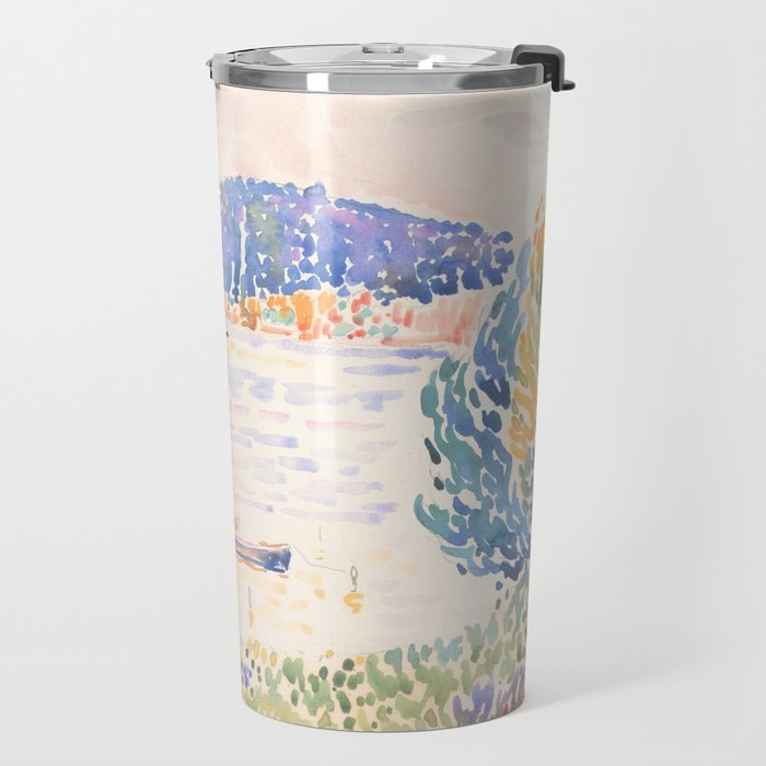 Cap NeÌgre by Henri-Edmond Cross 1909 French Cottage Mountain Country and Farmhouse Aesthetic Travel Mug Gallery Image 2