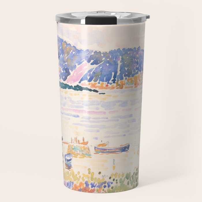 Cap NeÌgre by Henri-Edmond Cross 1909 French Cottage Mountain Country and Farmhouse Aesthetic Travel Mug Gallery Image 1