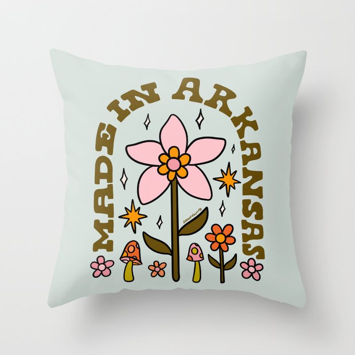 Made In Arkansas Throw Pillow Gallery Image 6
