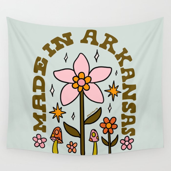 Made In Arkansas Wall Tapestry Gallery Image 4
