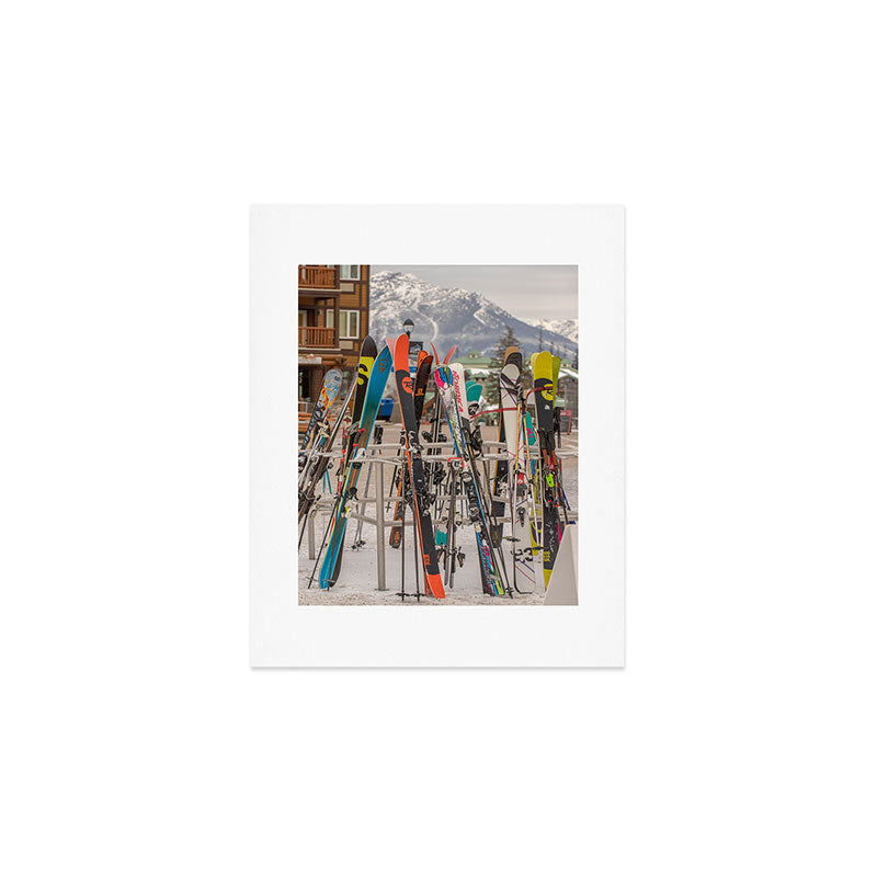 Ski Day Art Print