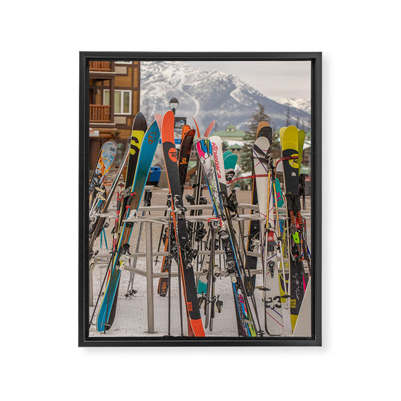Ski Day Framed Canvas Print Gallery Image 6