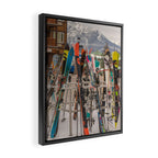 Ski Day Framed Canvas Print Gallery Image 2