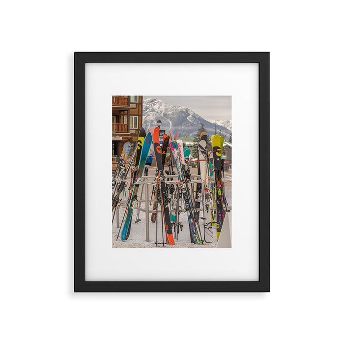 Ski Day Framed Art Print Gallery Image 1
