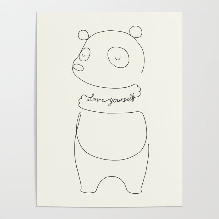 Love Yourself Panda Poster Gallery Image 4
