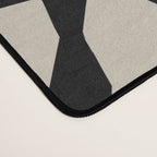 Monochrome Floral Geometric Pattern Desk Mat Gallery Image 4