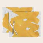 Superwatercolor Deep Yellow Placemat Gallery Image 1