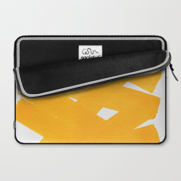 Superwatercolor Deep Yellow Laptop Sleeve Gallery Image 2