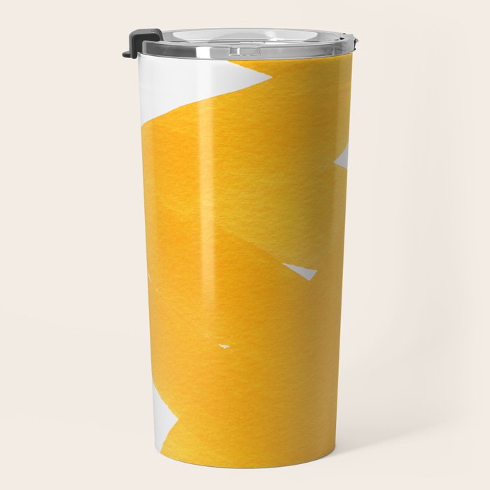 Superwatercolor Deep Yellow Travel Mug Gallery Image 3