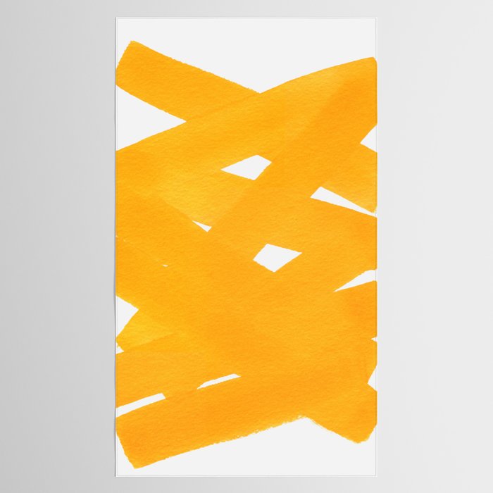 Superwatercolor Deep Yellow Tablecloth Gallery Image 2