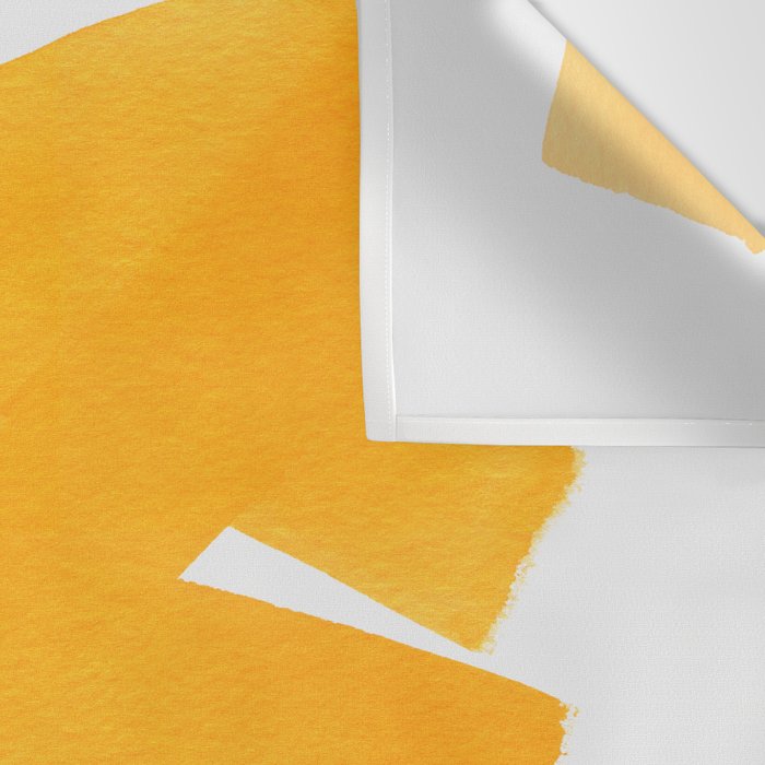 Superwatercolor Deep Yellow Wall Tapestry Gallery Image 3