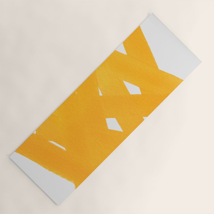 Superwatercolor Deep Yellow Yoga Mat Gallery Image 1