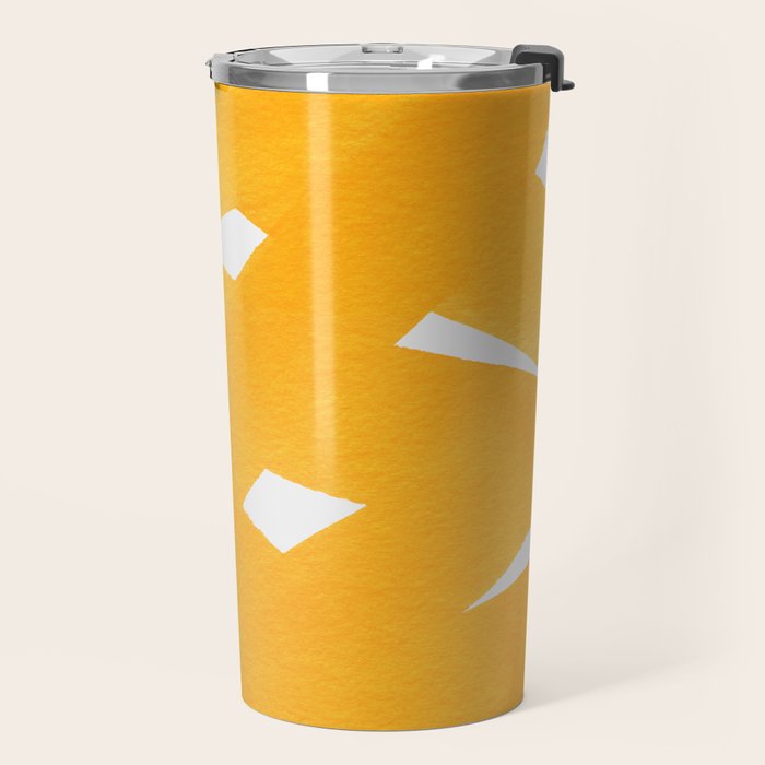 Superwatercolor Deep Yellow Travel Mug Gallery Image 2