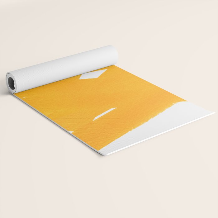 Superwatercolor Deep Yellow Yoga Mat Gallery Image 2