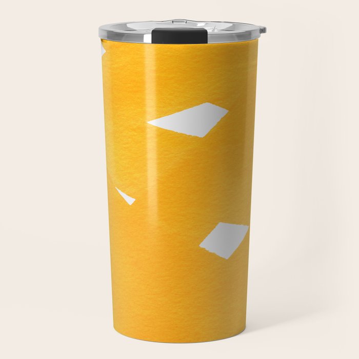 Superwatercolor Deep Yellow Travel Mug Gallery Image 1