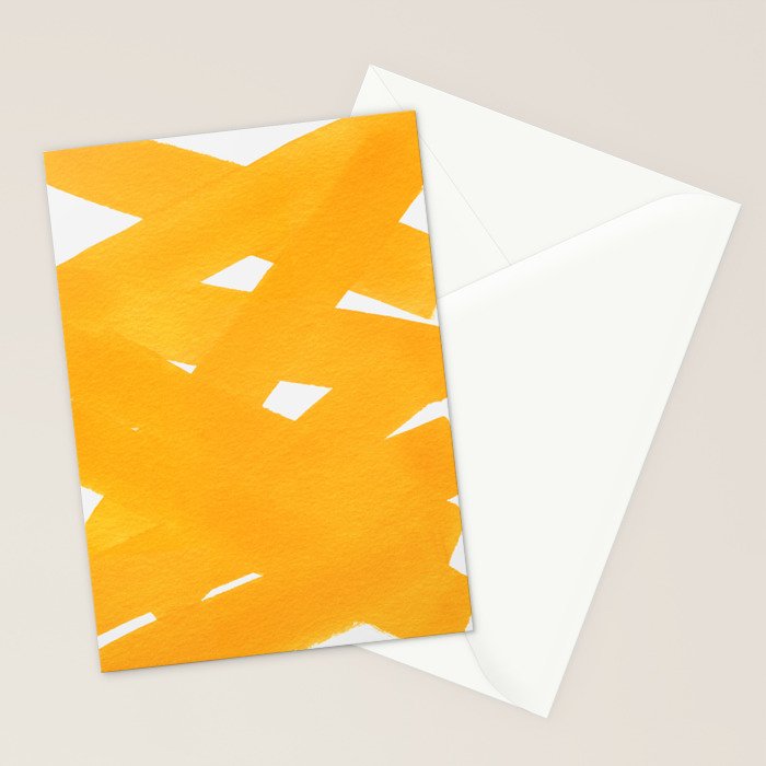 Superwatercolor Deep Yellow Stationery Card Gallery Image 2