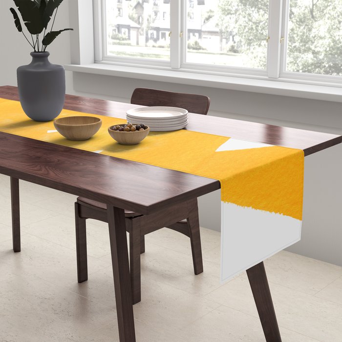 Superwatercolor Deep Yellow Table Runner Gallery Image 2