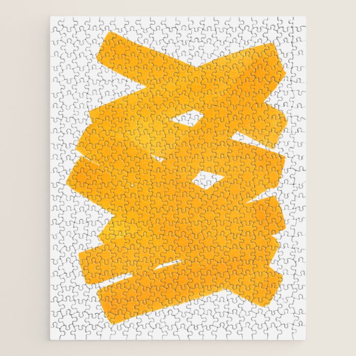 Superwatercolor Deep Yellow Jigsaw Puzzle Gallery Image 1