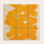 Superwatercolor Deep Yellow Wood Wall Art Gallery Image 1