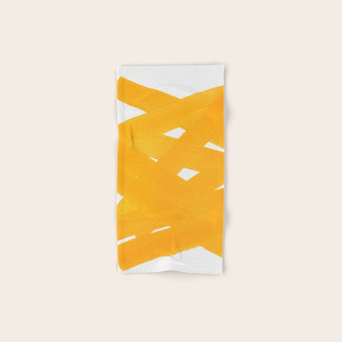 Superwatercolor Deep Yellow Bath Towel Gallery Image 1