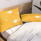Superwatercolor Deep Yellow Pillow Sham Gallery Image 2