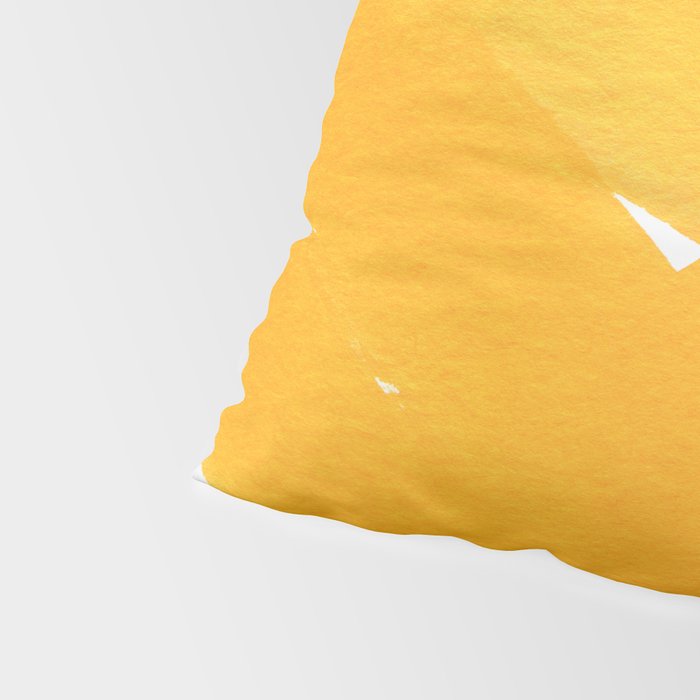 Superwatercolor Deep Yellow Pillow Sham Gallery Image 4