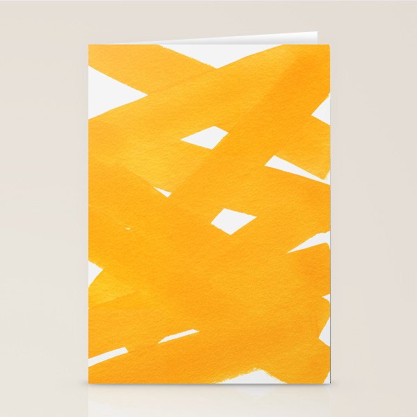 Superwatercolor Deep Yellow Stationery Card Gallery Image 2