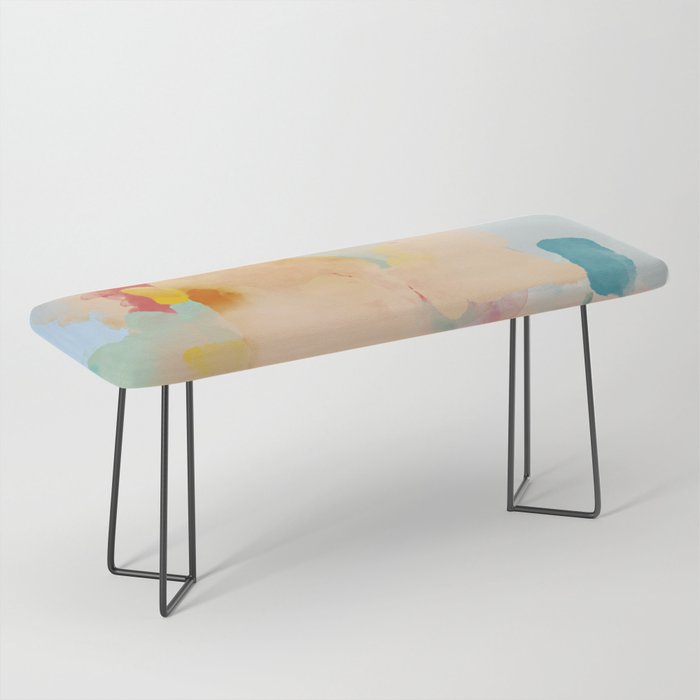 peachy landscape abstract Bench Gallery Image 1