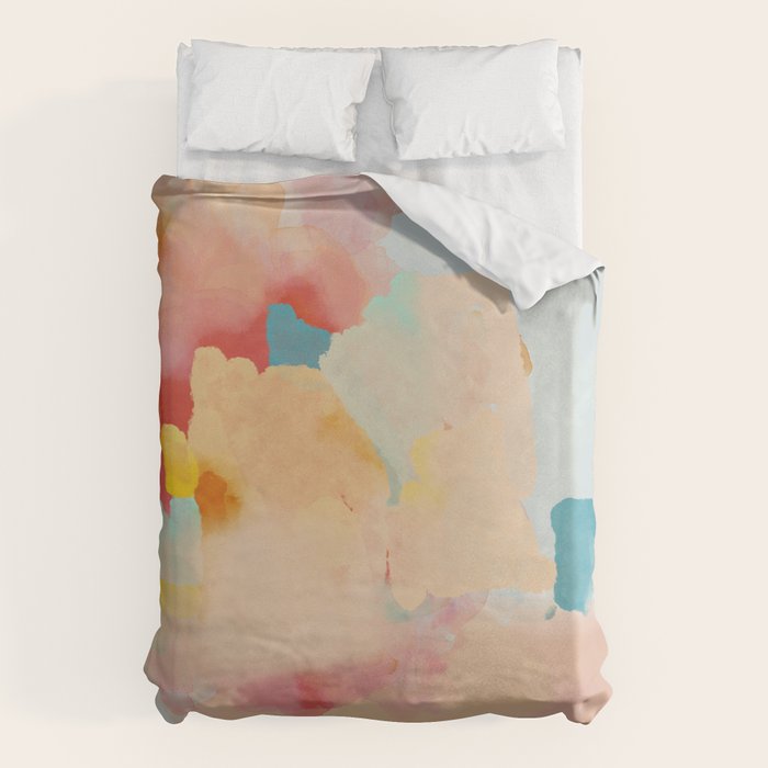 peachy landscape abstract Duvet Cover Gallery Image 6