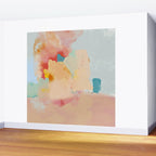 peachy landscape abstract Wall Mural Gallery Image 2
