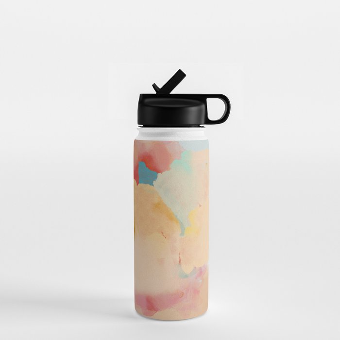 peachy landscape abstract Water Bottle Gallery Image 1