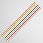 Classic Summer Watercolor Stripes Table Runner Gallery Image 3