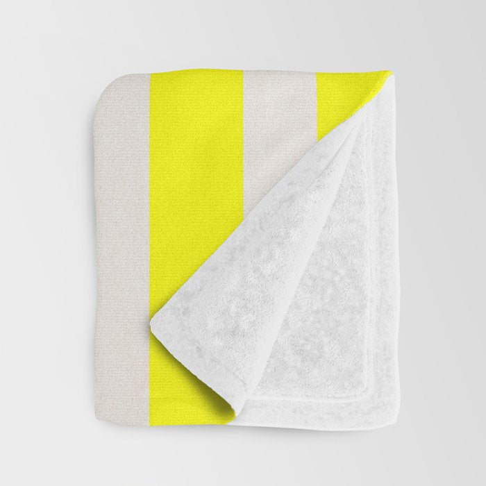 Still life- yellow stripe Throw Blanket Gallery Image 3