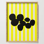 Still life- yellow stripe Serving Tray Gallery Image 1