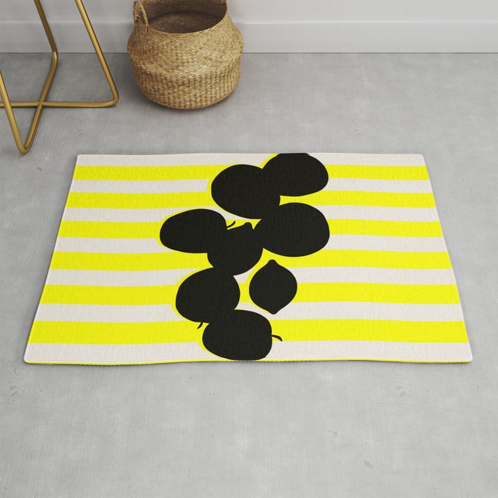 Still life- yellow stripe Rug Gallery Image 1