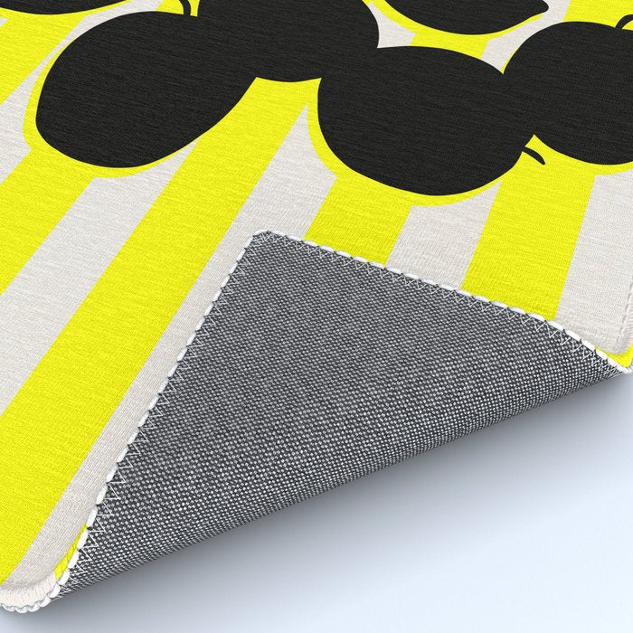 Still life- yellow stripe Rug Gallery Image 4