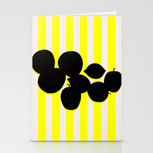 Still life- yellow stripe Stationery Card Gallery Image 1