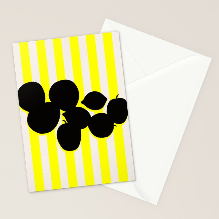 Still life- yellow stripe Stationery Card Gallery Image 2